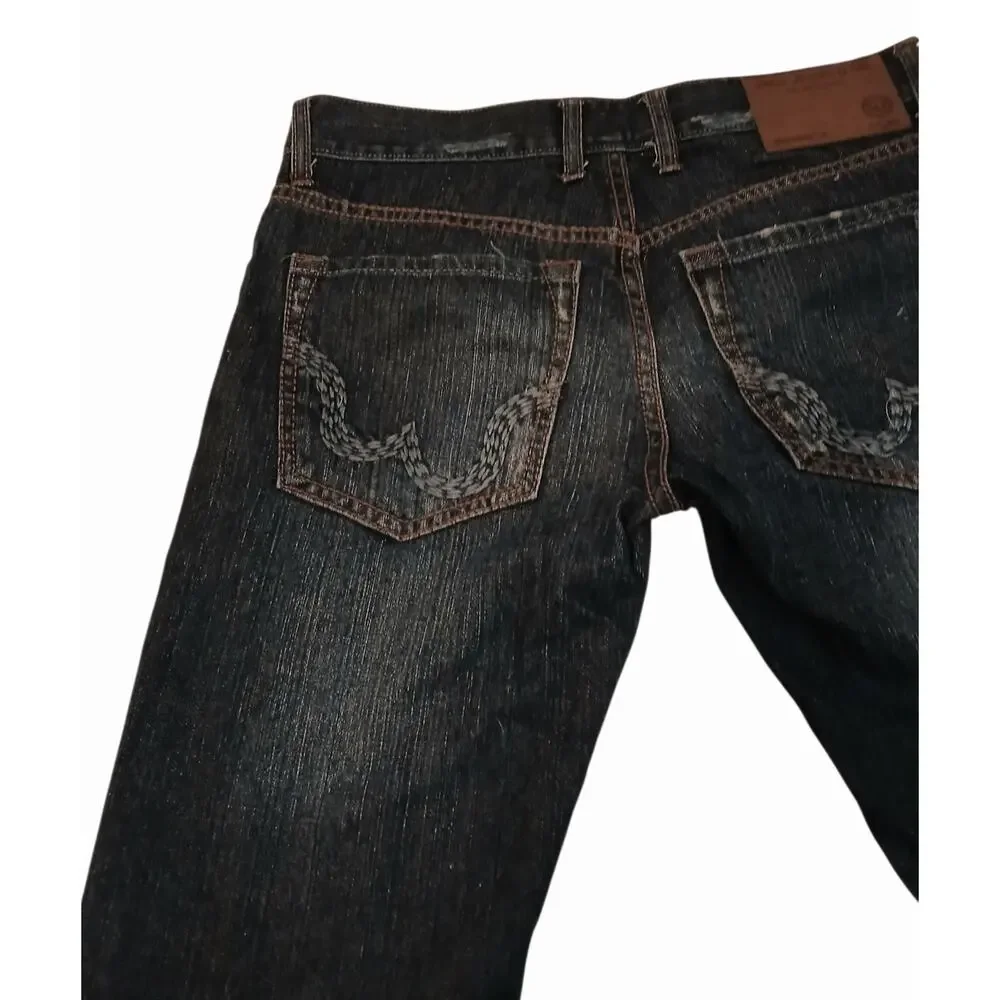 JNCO Jeans Mens 100%‎ Cotton Straight Leg Dark Wash Vintage Denim Size 30x32